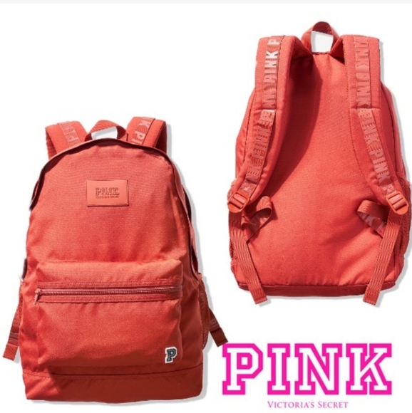 victoria secret pink red backpack